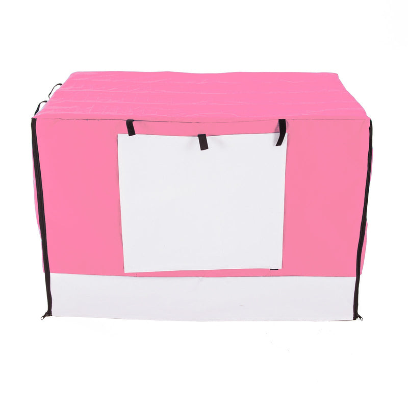 Cage Cover Enclosure for Wire Dog Cage Crate 30in PINK - NuSea