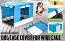 Cage Cover Enclosure for Wire Dog Cage Crate 36in BLUE - NuSea