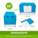 Cage Cover Enclosure for Wire Dog Cage Crate 36in BLUE - NuSea