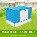 Cage Cover Enclosure for Wire Dog Cage Crate 36in BLUE - NuSea