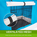 Cage Cover Enclosure for Wire Dog Cage Crate 36in BLUE - NuSea
