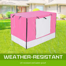Cage Cover Enclosure for Wire Dog Cage Crate 36in PINK - NuSea