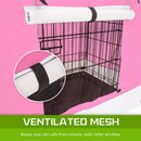 Cage Cover Enclosure for Wire Dog Cage Crate 36in PINK - NuSea
