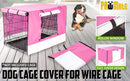 Cage Cover Enclosure for Wire Dog Cage Crate 42in PINK - NuSea