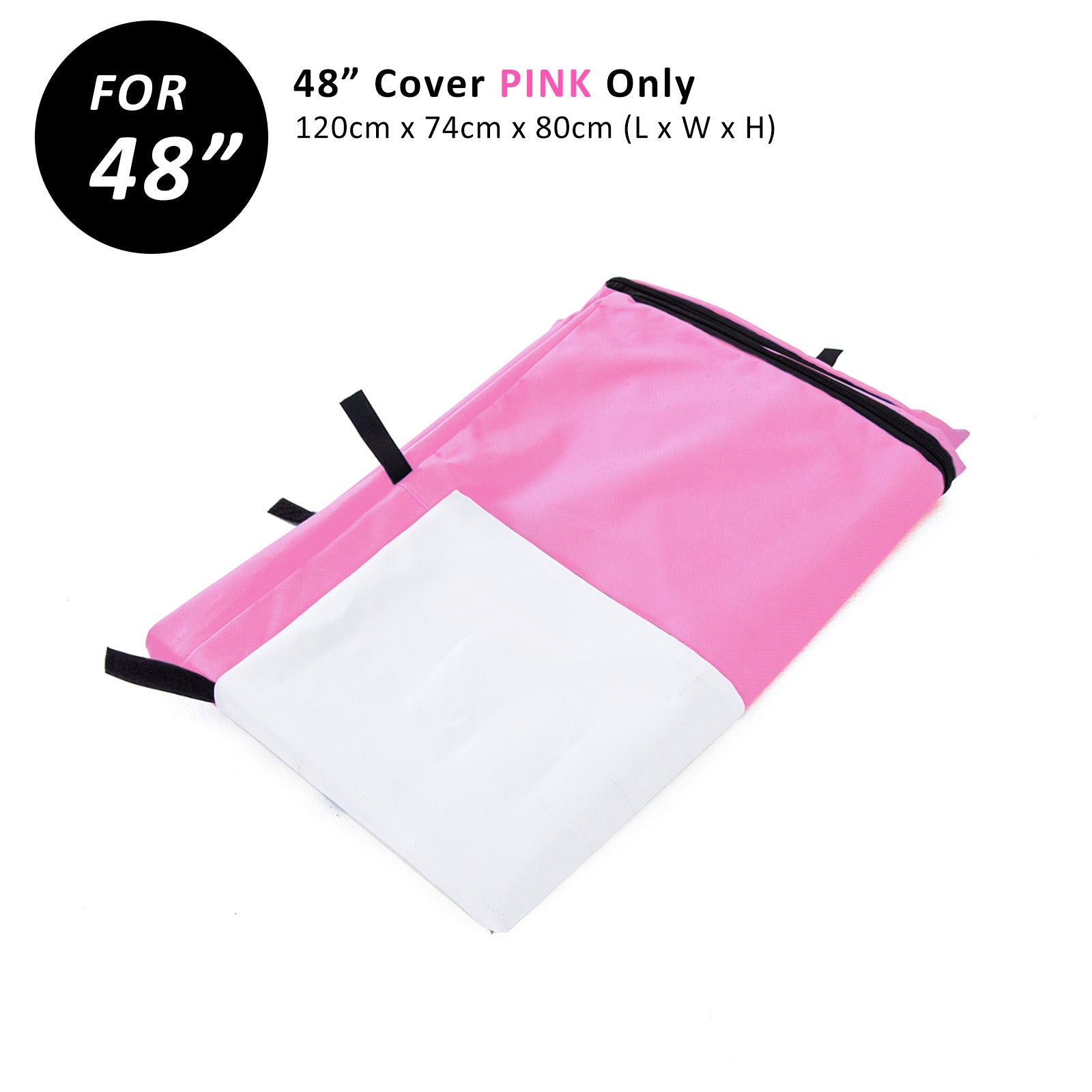 Cage Cover Enclosure for Wire Dog Cage Crate 48in PINK - NuSea