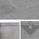 Caravan Privacy Screen Roll Out Awning 1.95 x 2.2M Sun Shade End Wall Side Grey - NuSea