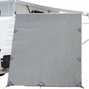 Caravan Privacy Screen Roll Out Awning 2.1x1.8M Sun Shade Pop Top End Wall Grey - NuSea