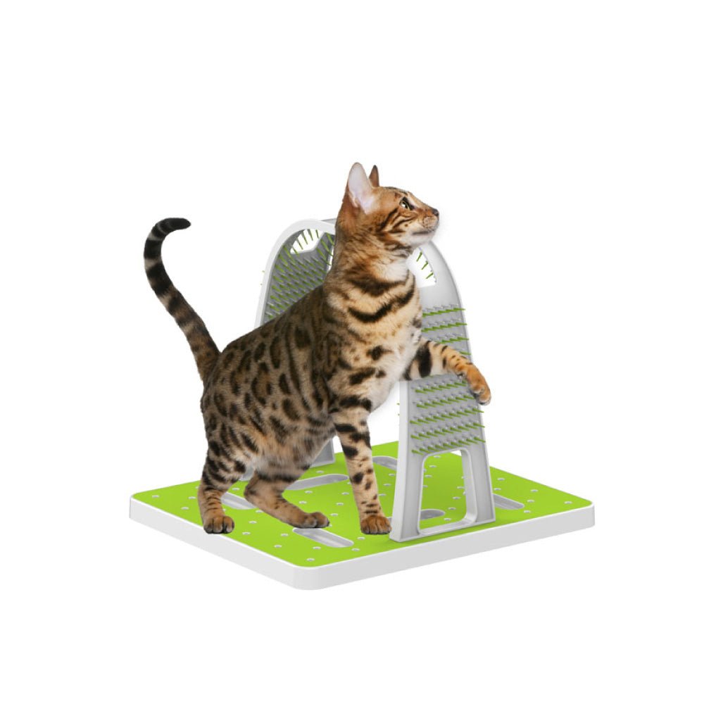 Cat Grooming Arch - Intercative Self Groom Brush + Scratcher Play - All For Paws - NuSea