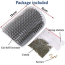 Cat Self Groomer Catnip Dog Cat Toy Corner Groomer Wall Corner Scratcher Comb Grooming Massage Brush - NuSea