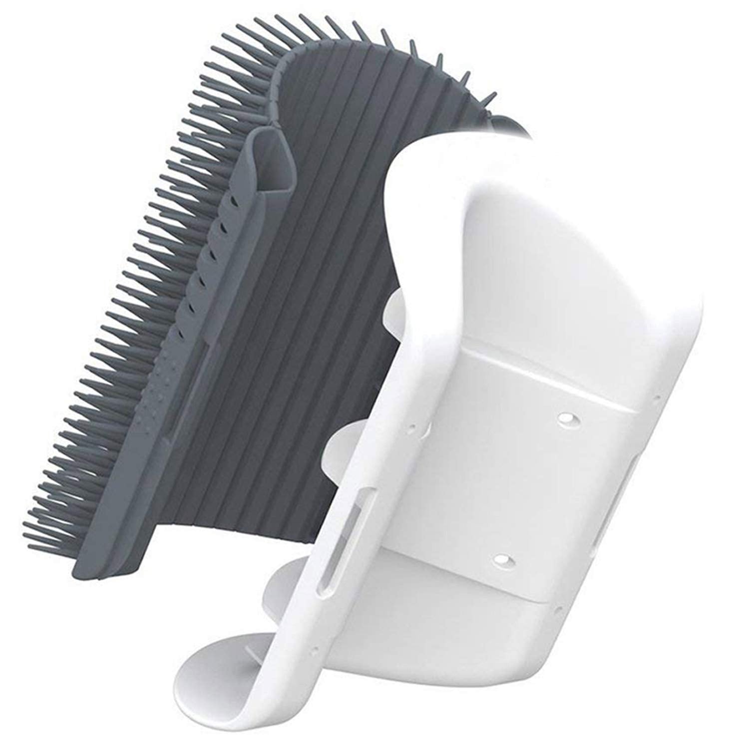 Cat Self Groomer Catnip Dog Cat Toy Corner Groomer Wall Corner Scratcher Comb Grooming Massage Brush - NuSea