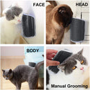 Cat Self Groomer Catnip Dog Cat Toy Corner Groomer Wall Corner Scratcher Comb Grooming Massage Brush - NuSea