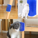 Cat Self Groomer Catnip Dog Cat Toy Corner Groomer Wall Corner Scratcher Comb Grooming Massage Brush Blue - NuSea