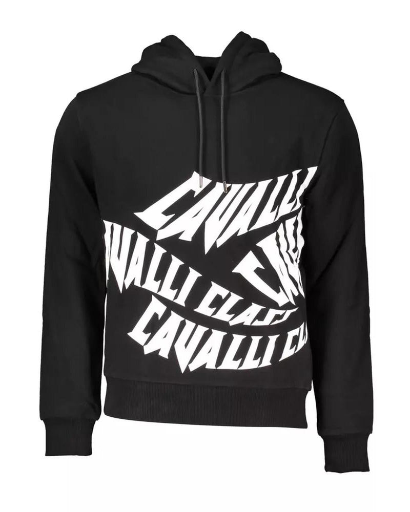 Cavalli Class Men's Black Cotton Sweater - XL - NuSea