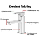 Cefito Bathroom Basin Mixer Tap Square Faucet Vanity Laundry Chrome - NuSea