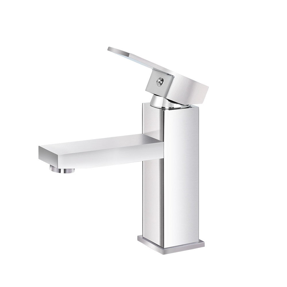 Cefito Bathroom Basin Mixer Tap Square Faucet Vanity Laundry Chrome - NuSea