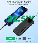 CHOETECH B729 20000mAh Power Bank PD22.5W with Digital Display - NuSea