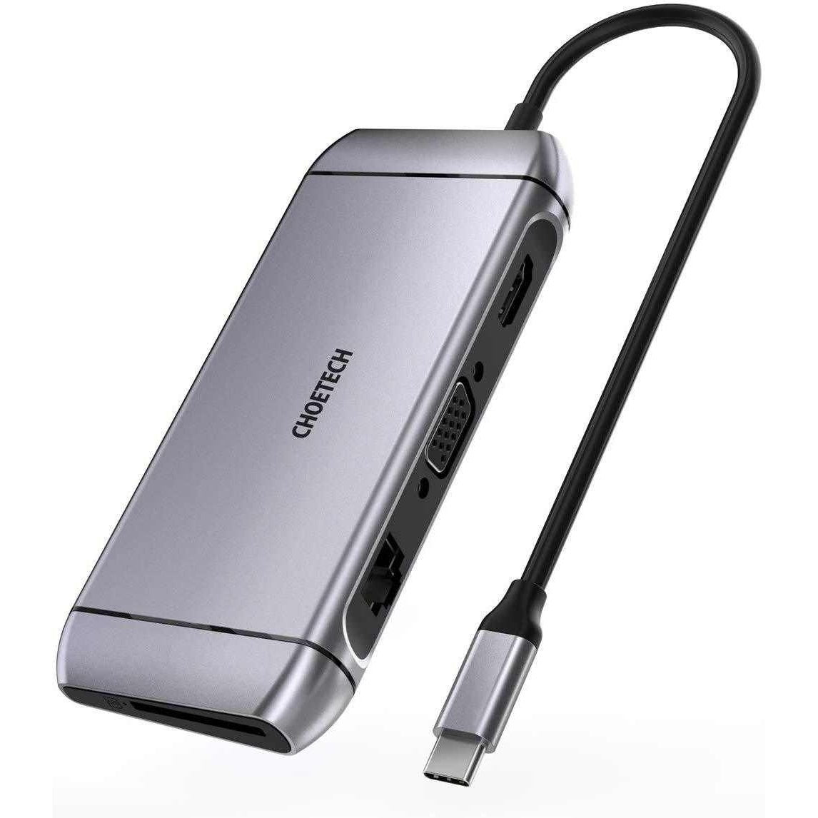 CHOETECH HUB - M15 USB - C 9 - in - 1 Multifunction Adapter - NuSea