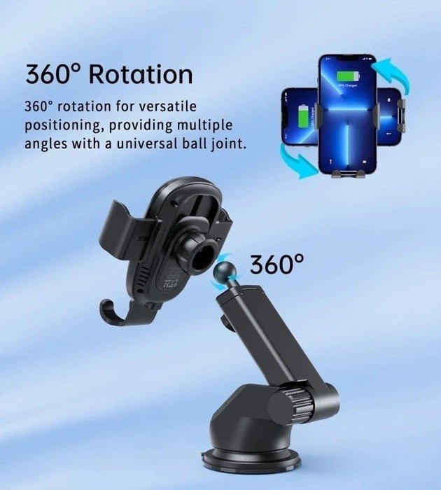 CHOETECH T203 - F 15W Gravity Car Charger Holder - NuSea
