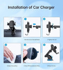 CHOETECH T203 - F 15W Gravity Car Charger Holder - NuSea