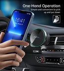 CHOETECH T205 - F 15W Magnetic Car Charger Holder with LED Light (PC housing) - NuSea