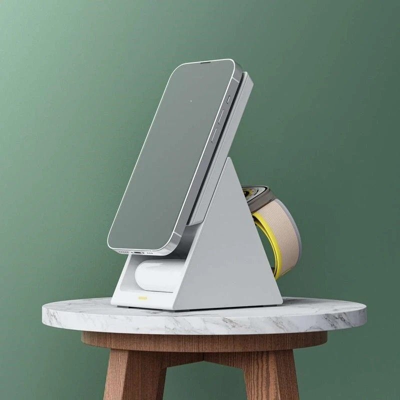 CHOETECH T600 - F 3 - in - 1 Containable Magnetic Wireless Charger - NuSea