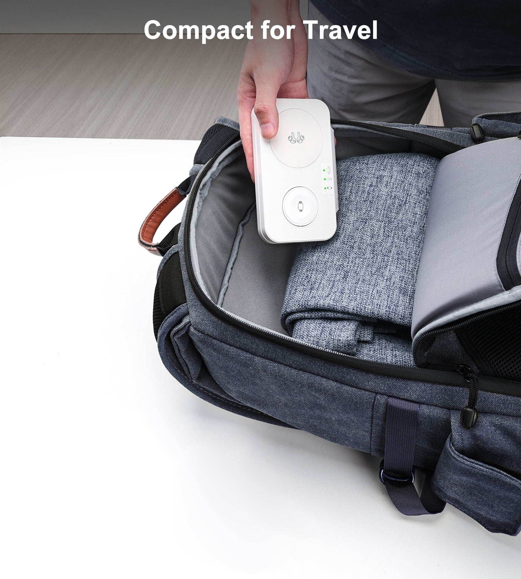 CHOETECH T616 - F - WH 3in1 Magnetic Foldable Wireless Charger White - NuSea