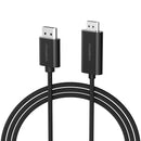 CHOETECH XDH01 4K 60Hz DisplayPort Male to HDMI Male Braided Cable 2M - NuSea