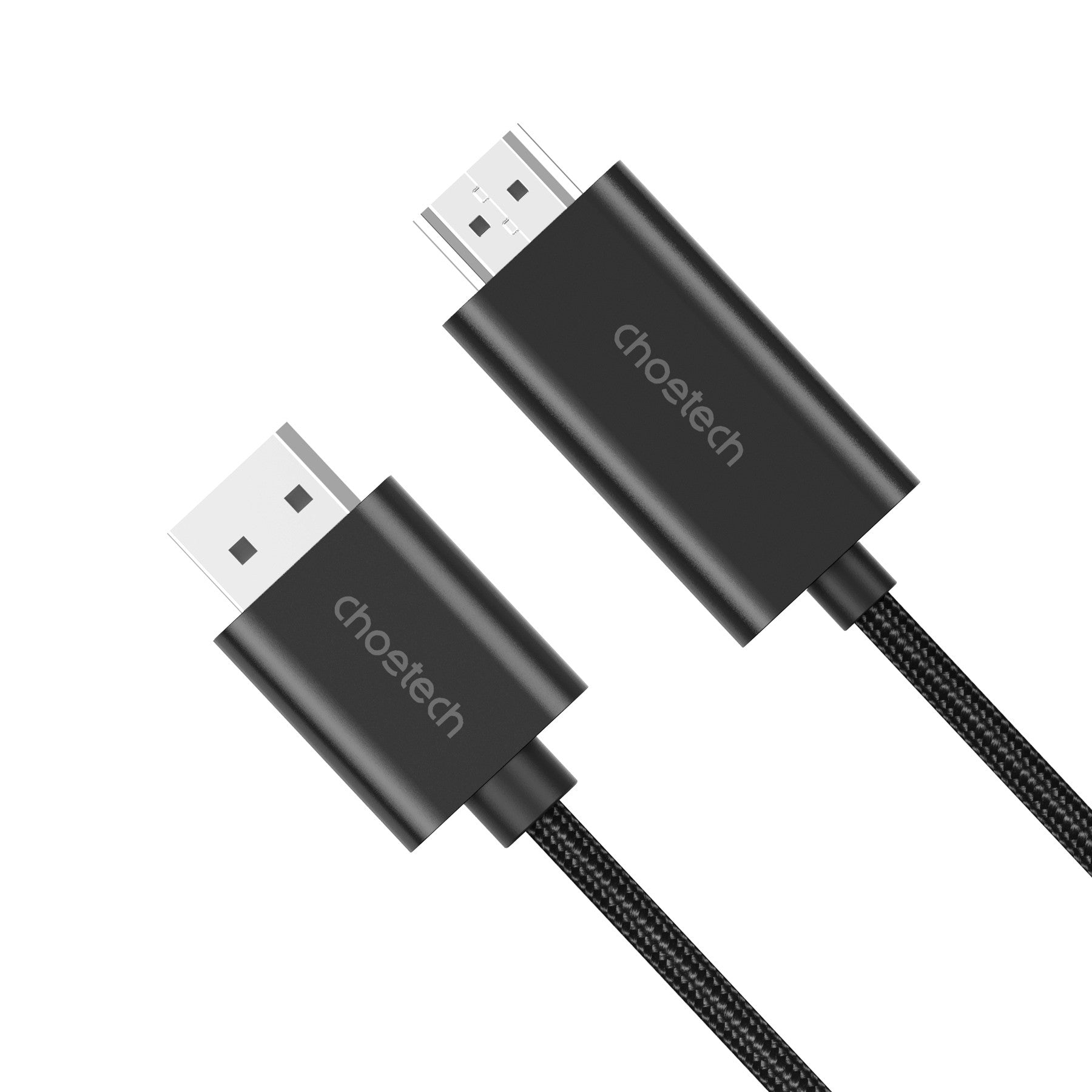 CHOETECH XDH01 4K 60Hz DisplayPort Male to HDMI Male Braided Cable 2M - NuSea