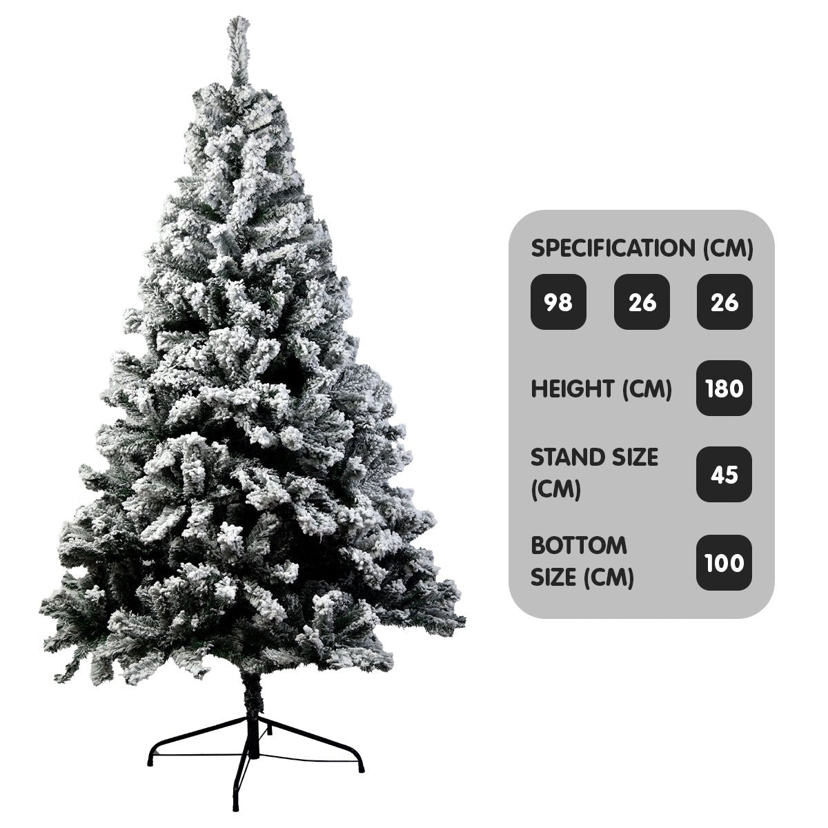 Christabelle Snow - Tipped Artificial Christmas Tree 1.8m - 850 Tips - NuSea