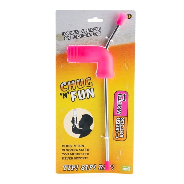 Chug N Fun Pink Beer Funnel - NuSea