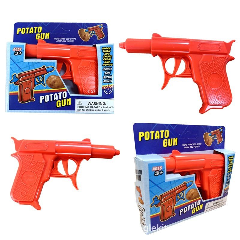 Classic Spud Gun Toy Plastic - Shoot Potatoes Across the Yard! - NuSea