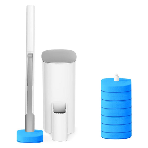 CLEANFOK Disposable Toilet Brush - Hassle - Free Toilet Bowl Cleaning - NuSea