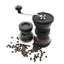 Coffee Bean Grinder - Manual Hand Stainless Ceramic Burr Core Glass Jar Nut Mill - NuSea