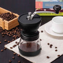Coffee Bean Grinder - Manual Hand Stainless Ceramic Burr Core Glass Jar Nut Mill - NuSea