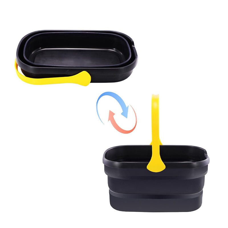 Collapsible Plastic Mop Washing Bucket Fit Sponge Mop Flat Mop Cotton Mop - NuSea