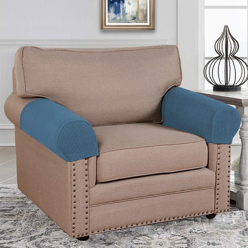 COMFEYA 2 Pack Durable and Stylish Stretch Armrest Covers for Sofas and Chairs - NuSea