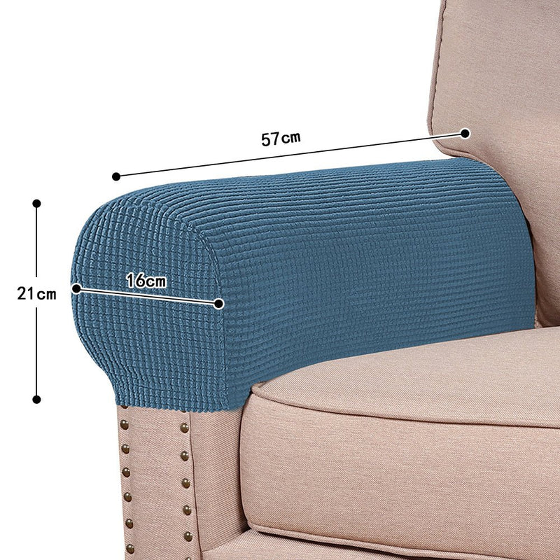 COMFEYA 2 Pack Durable and Stylish Stretch Armrest Covers for Sofas and Chairs - NuSea