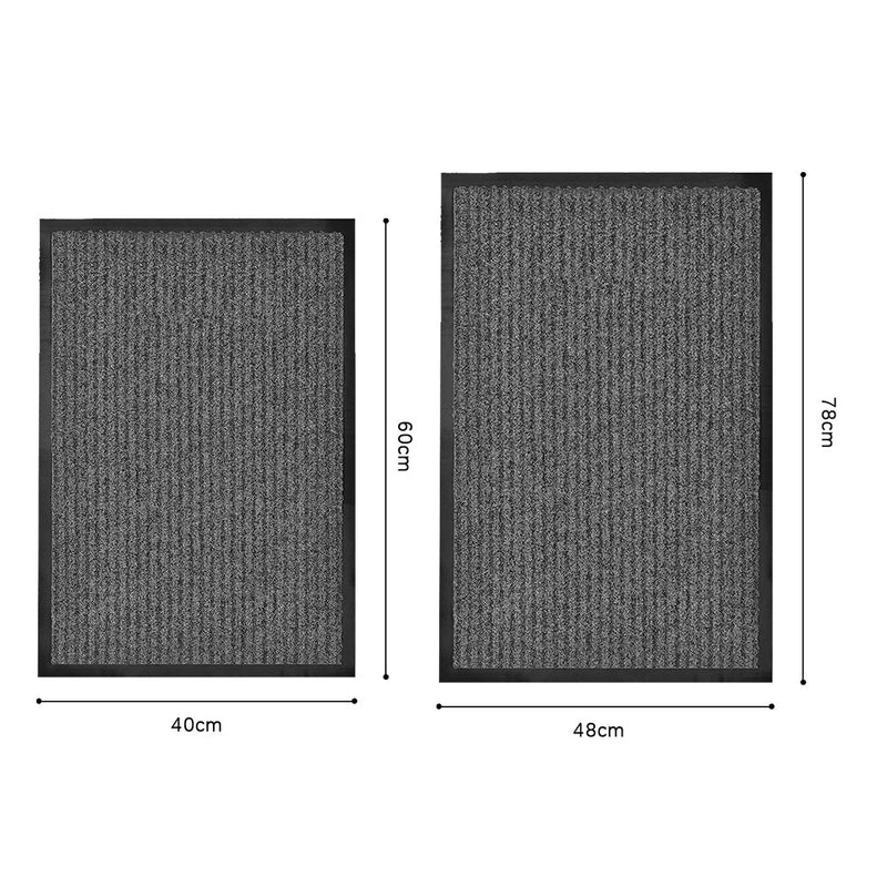 COMFEYA 2 Pack Front Door Mat Indoor Outdoor Entryway Welcome Mats - NuSea