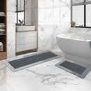 COMFEYA 2 Pack Quick Dry Absorbent Diatomite Bath Mat Set - NuSea
