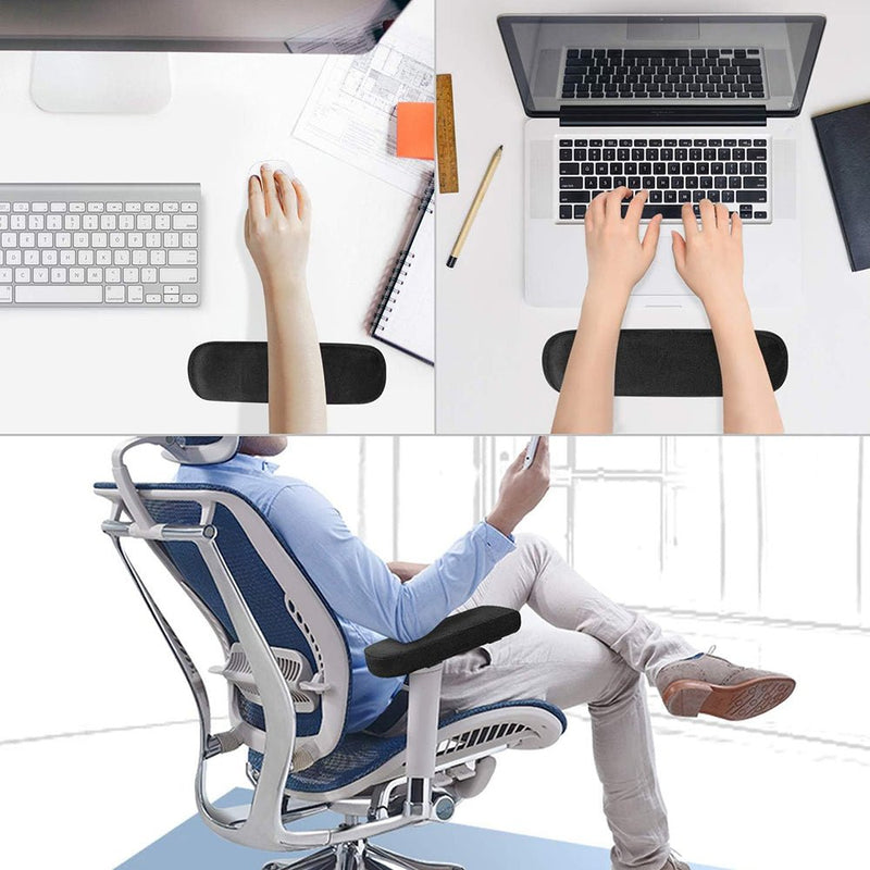 COMFEYA 2 Pack Soft and Comfortable Thick Chair Armrest Pads with Memory Foam - NuSea