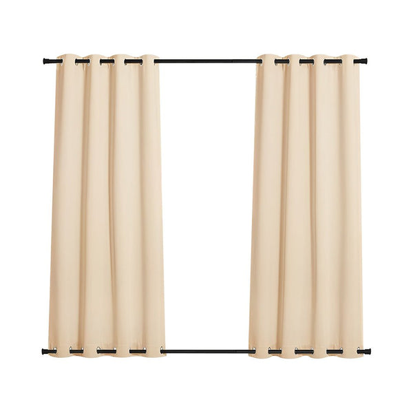 COMFEYA 2 - Panel Weighted Blackout Curtains - Outdoor Patio Privacy and Wind Protection - NuSea