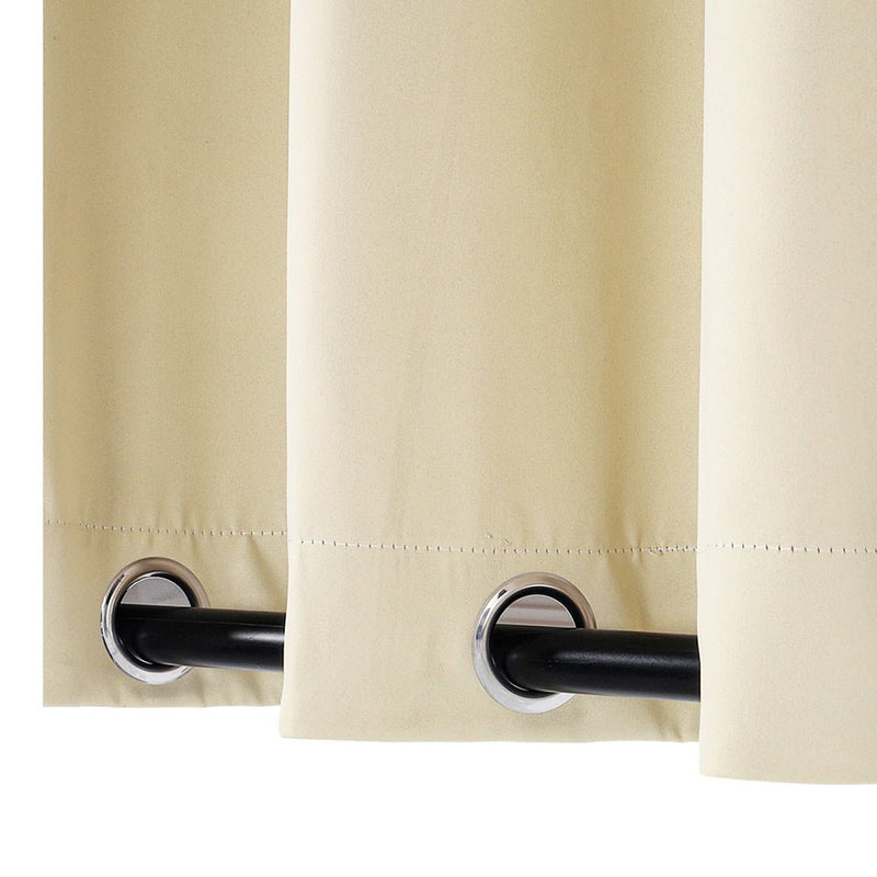 COMFEYA 2 - Panel Weighted Blackout Curtains - Outdoor Patio Privacy and Wind Protection - NuSea