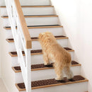 COMFEYA 8 Pack Carpet Stair Treads Non - Slip Stair Carpet Rugs | Protect Wooden Stairs | Easy Installation - NuSea