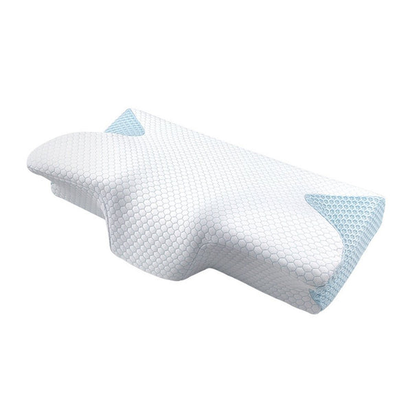 COMFEYA Cervical Neck Pillow for Pain Relief Sleeping - Orthopedic Contour Memory Foam Pillow with Cooling Pillow Covers - NuSea