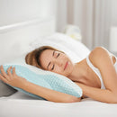 COMFEYA Cervical Neck Pillow for Pain Relief Sleeping - Orthopedic Contour Memory Foam Pillow with Cooling Pillow Covers - NuSea