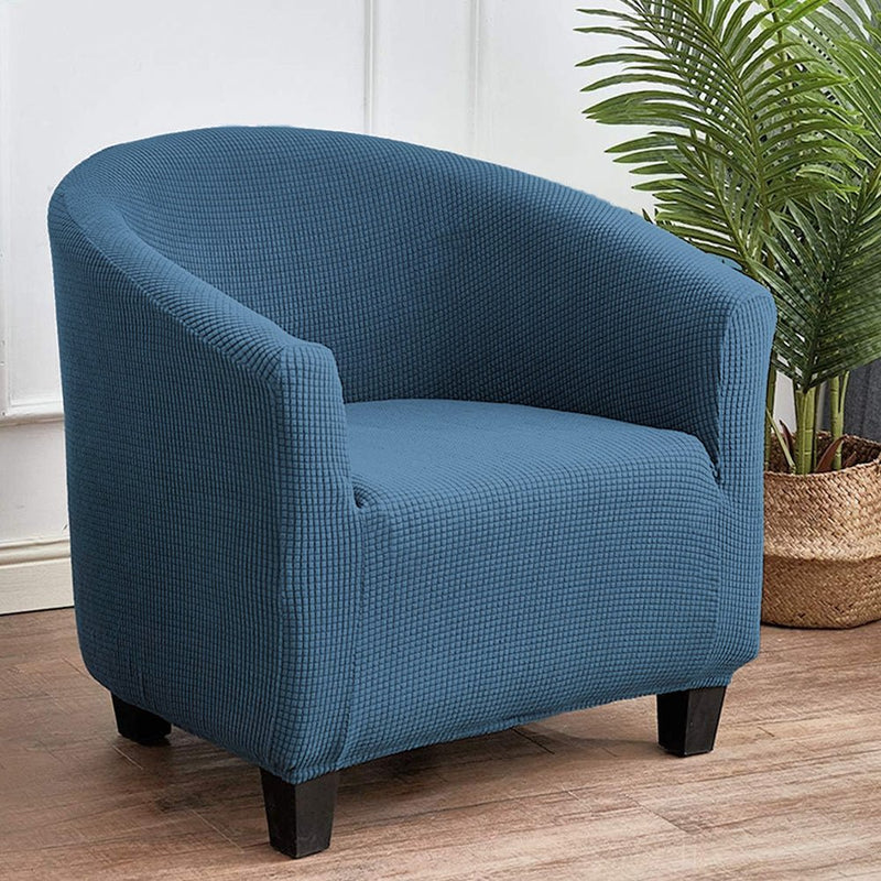 COMFEYA Elastic All - Inclusive Single Sofa Cover - Solid Color Semicircle Sofa Chair Cover - NuSea