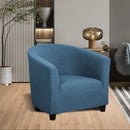 COMFEYA Elastic All - Inclusive Single Sofa Cover - Solid Color Semicircle Sofa Chair Cover - NuSea