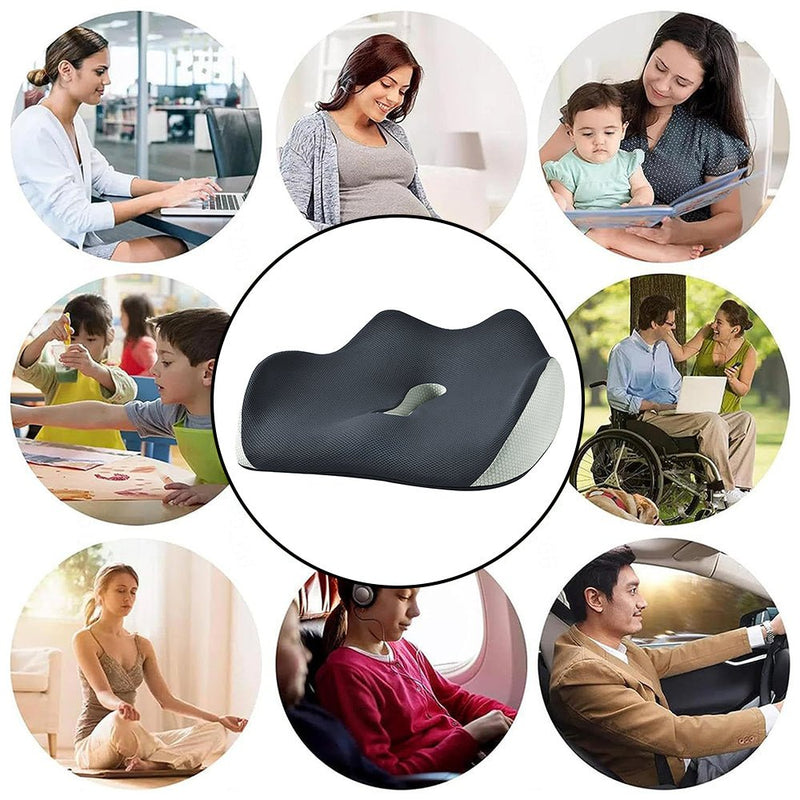 COMFEYA Ergonomic Design Memory Foam Seat Cushion - NuSea