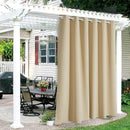 COMFEYA Patio Curtains Outdoor - Waterproof Heat UV Shade Privacy Blackout Curtains - NuSea