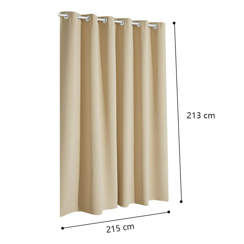 COMFEYA Patio Curtains Outdoor - Waterproof Heat UV Shade Privacy Blackout Curtains - NuSea